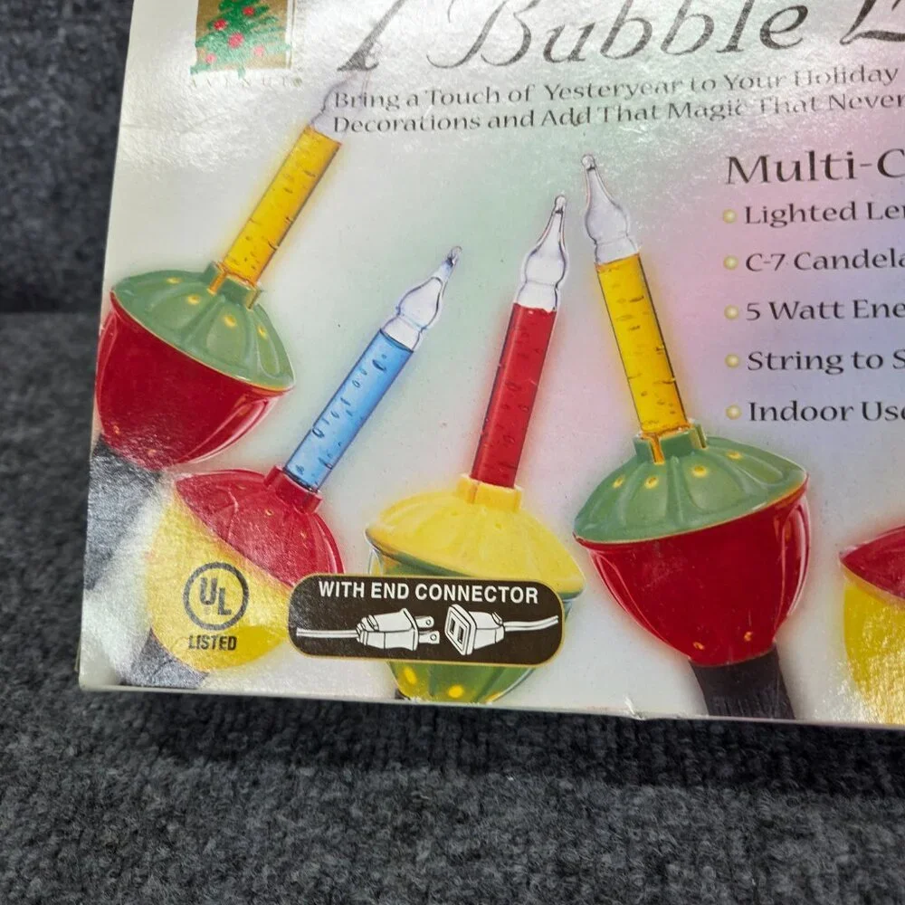 2 Vintage C9 Christmas Bubble lights String Lights‎ Sets TESTED